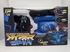 Remote Control Turbo Twister Hyper Spin Blue RC Toy Christmas Birthday Boy Girl
